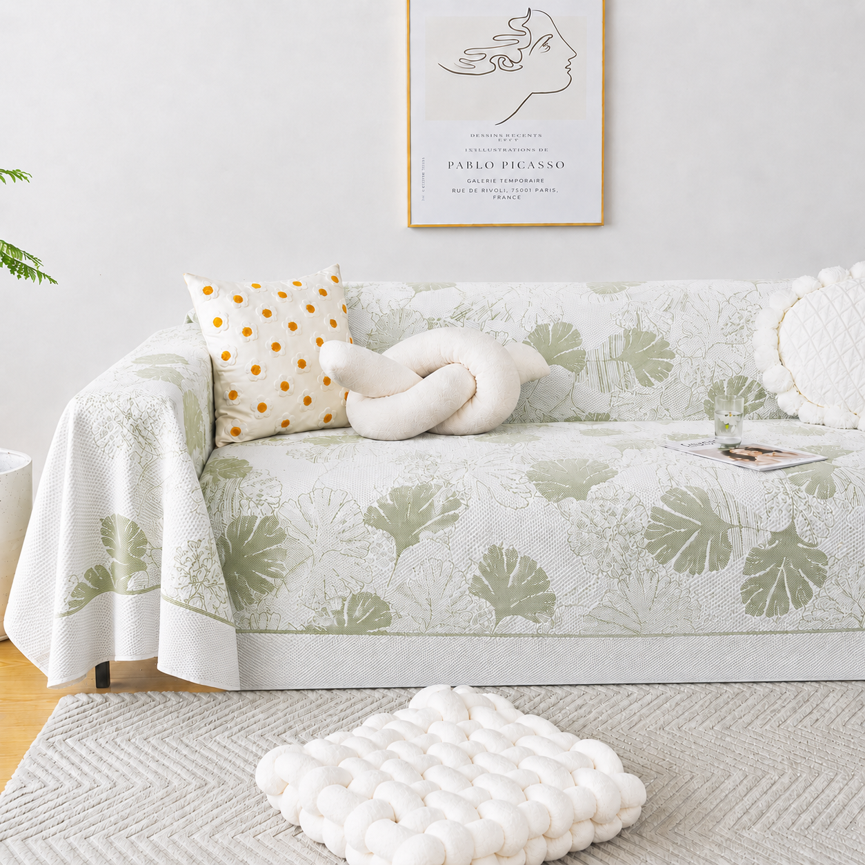 Non-Slip Elegant Jacquard Sofa Couch Cover