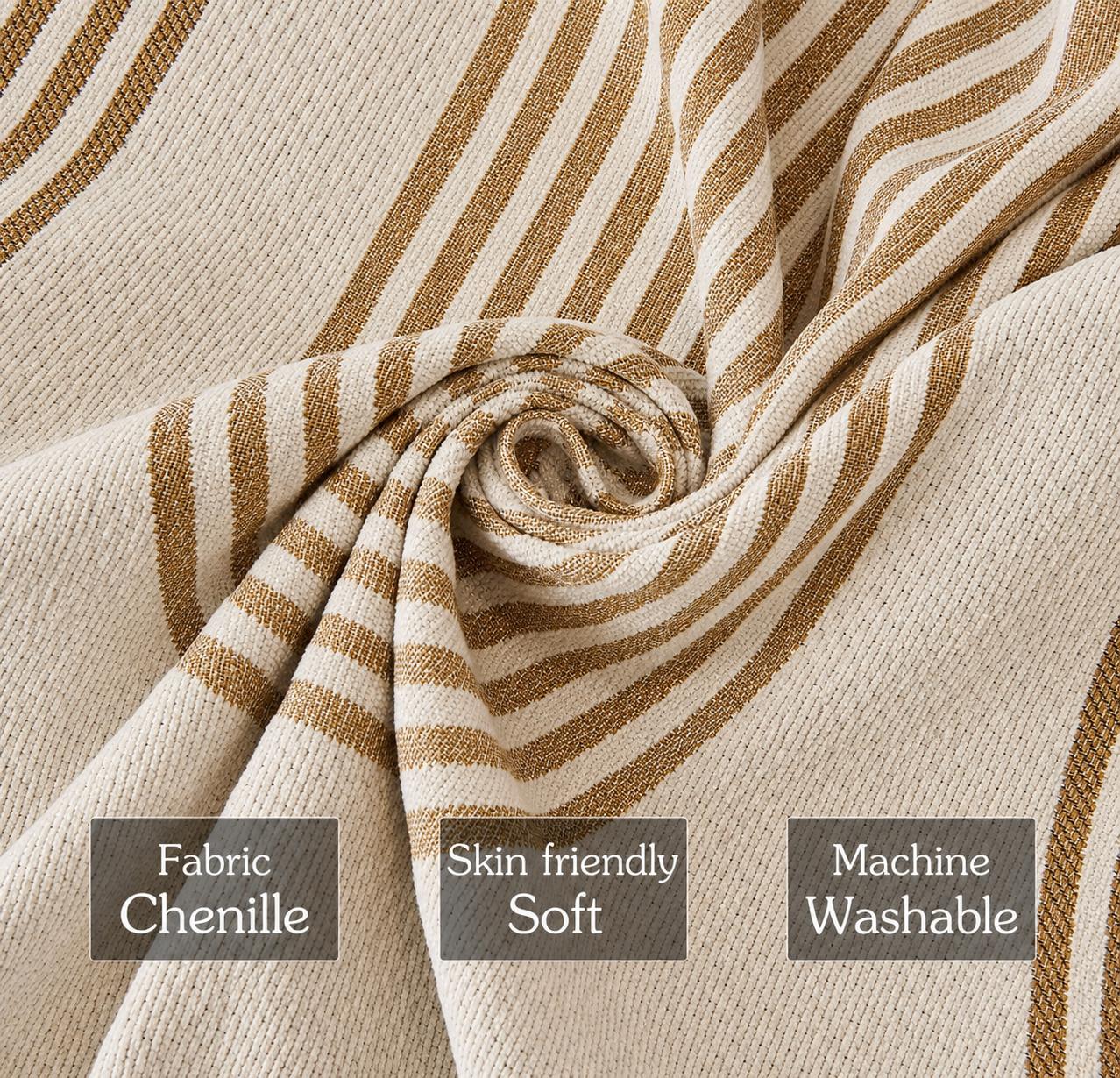 Elegant Chenille Geometry Sofa Couch Cover
