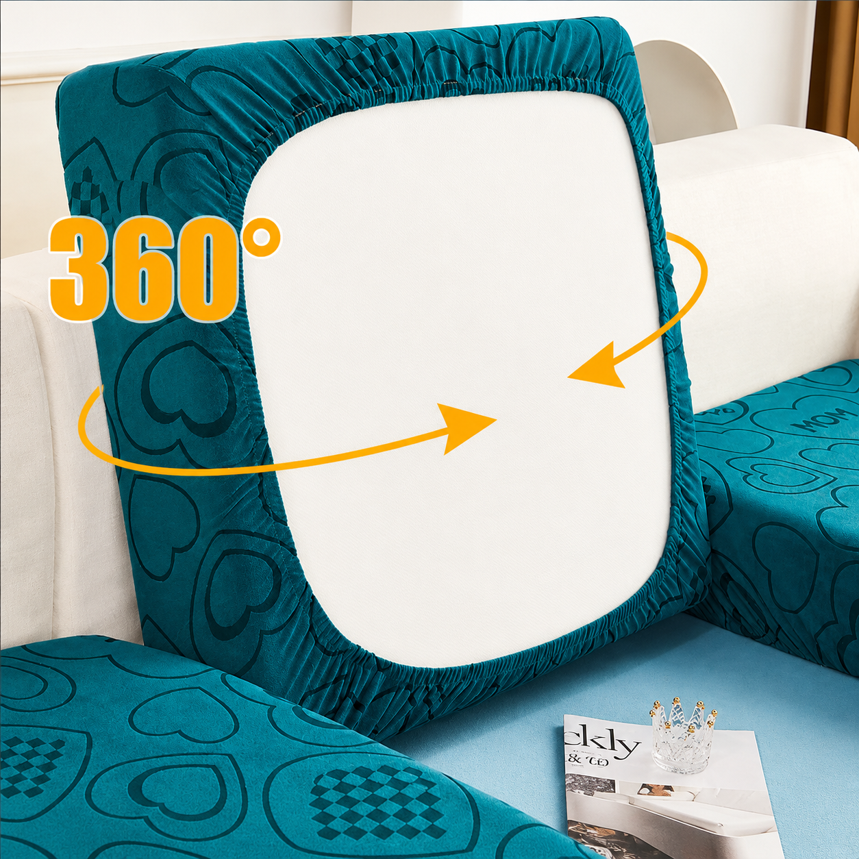 Anti Slip L Shaped Sectional Cushion Sofa Couch Cover