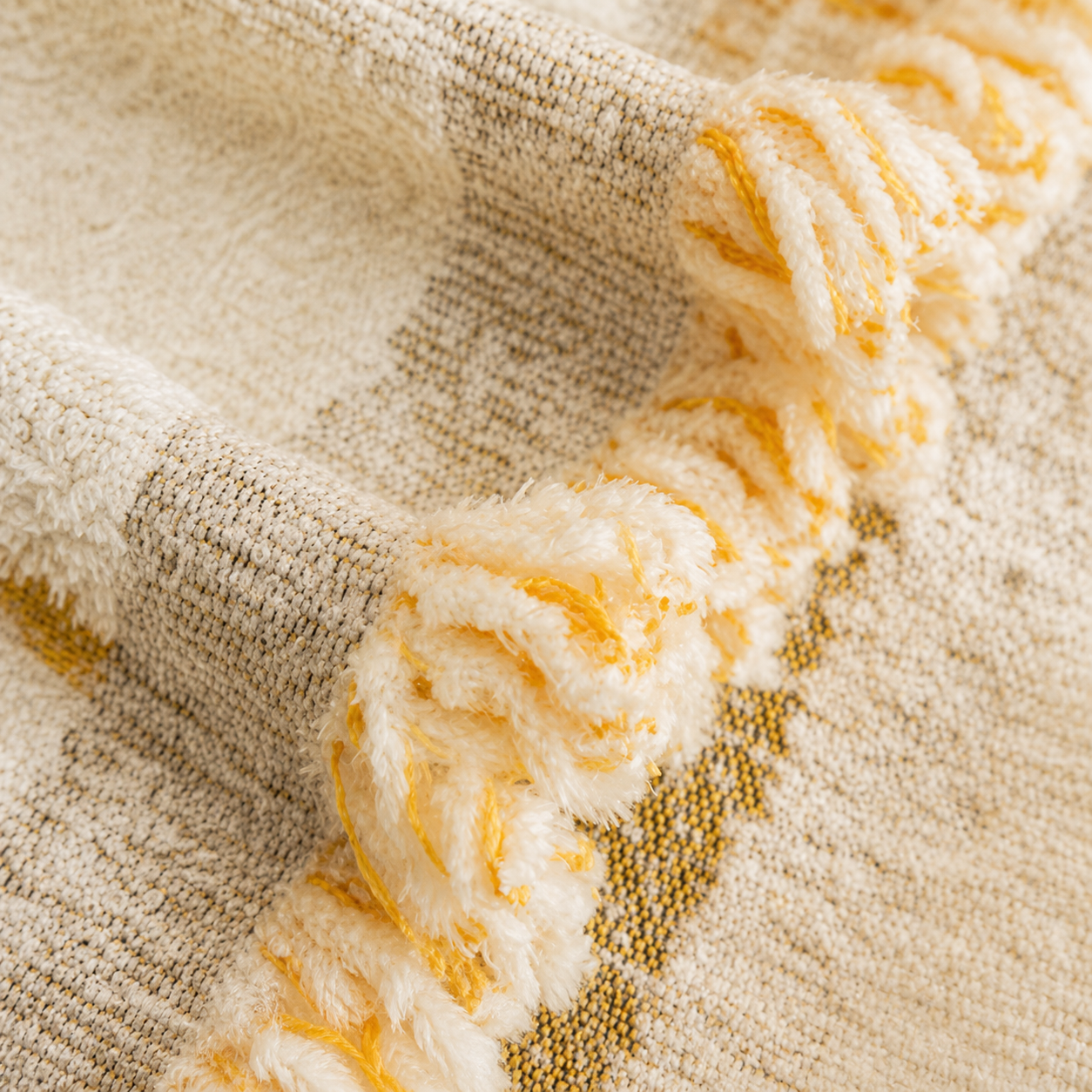 Reversible Modern Chenille Tassels Sofa Couch Cover