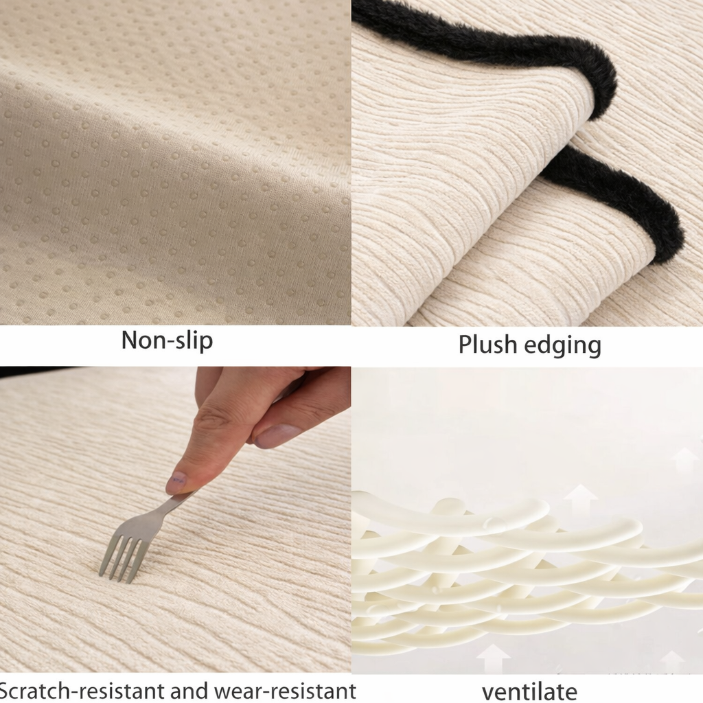 Luxury Chenille Anti Slip Sofa Couch Cover