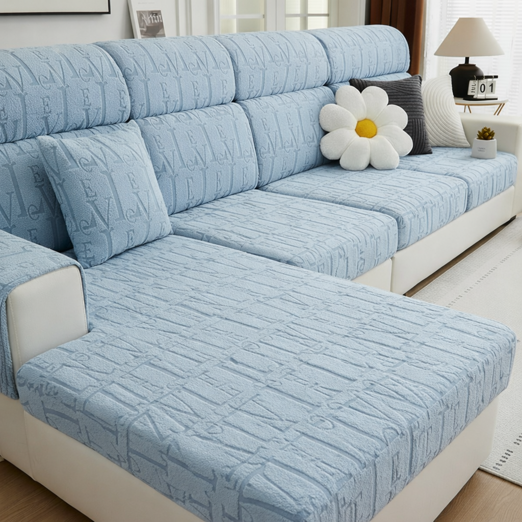 Anti-Slip L Shaped Letter Cushion Sofa Couch Cover