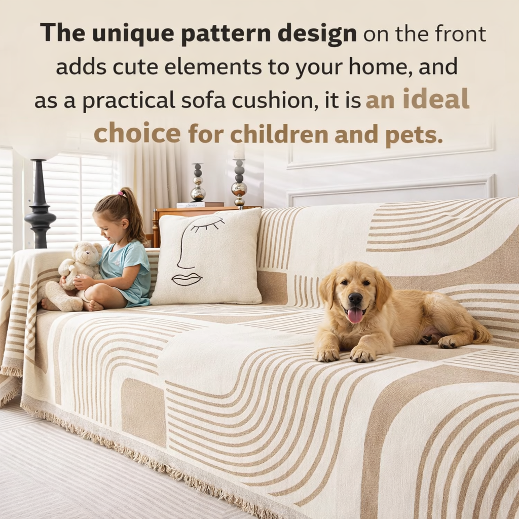 Elegant Chenille Bohemian Sofa Couch Cover