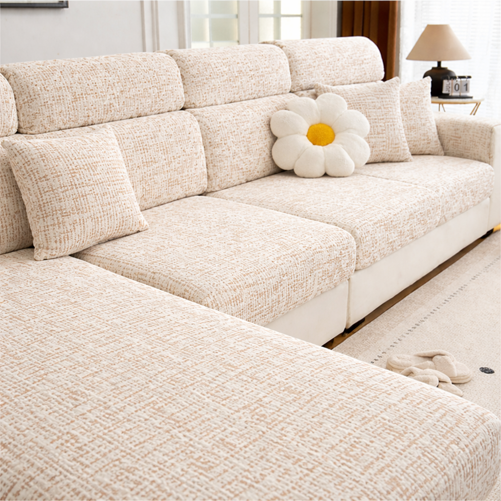 Anti-Slip Classic Cushion Sectional L Shaped Sofa Couch Cover