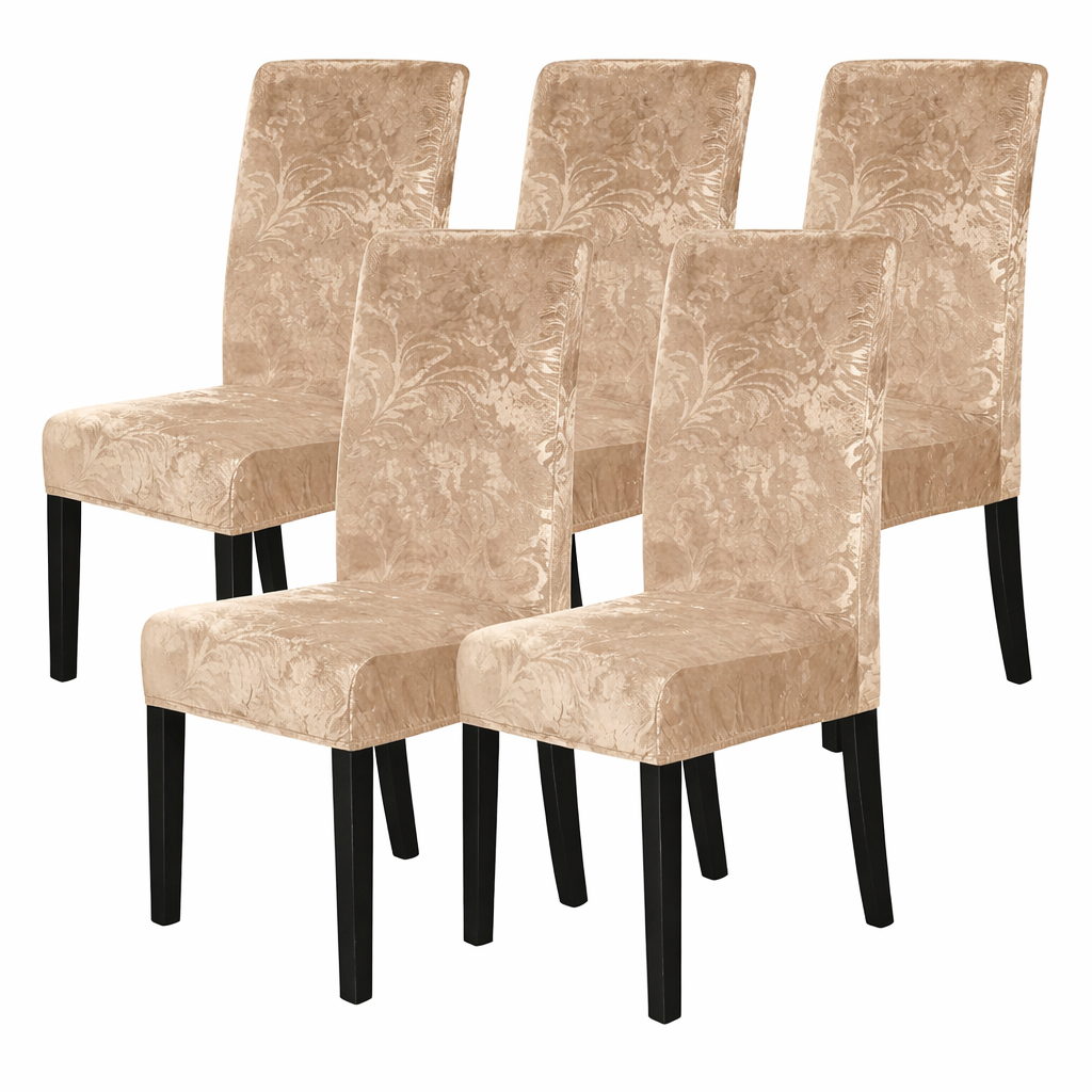 Slipcover Floral Velvet Chair Cover