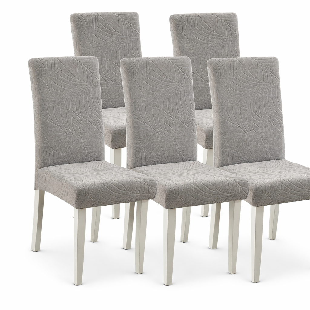 Jacquard Slipcover Leaf Chair Seat Cover