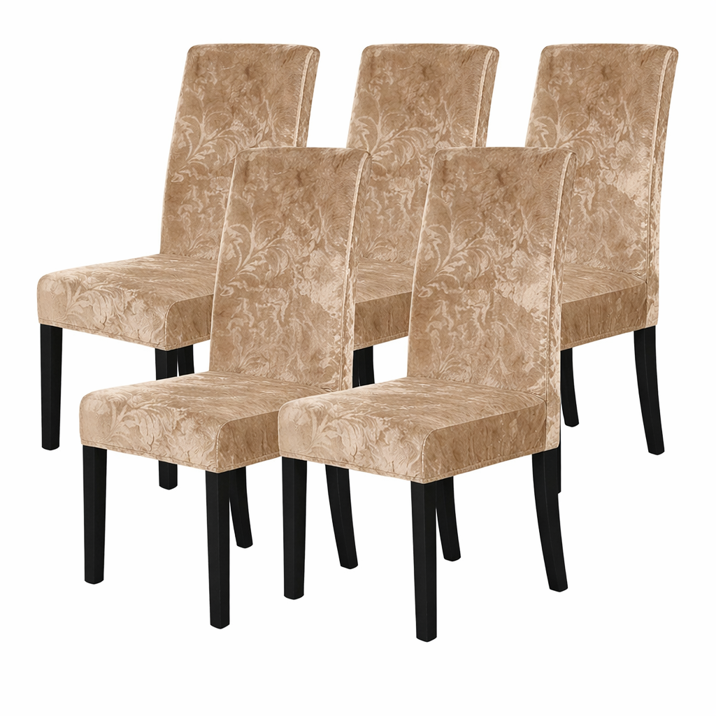 Slipcover Floral Velvet Chair Cover