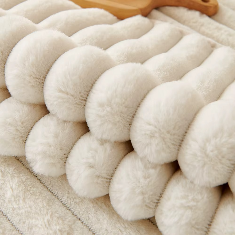 Non Slip Plush Rabbit Fuzzy Mat Couch Sofa Cover