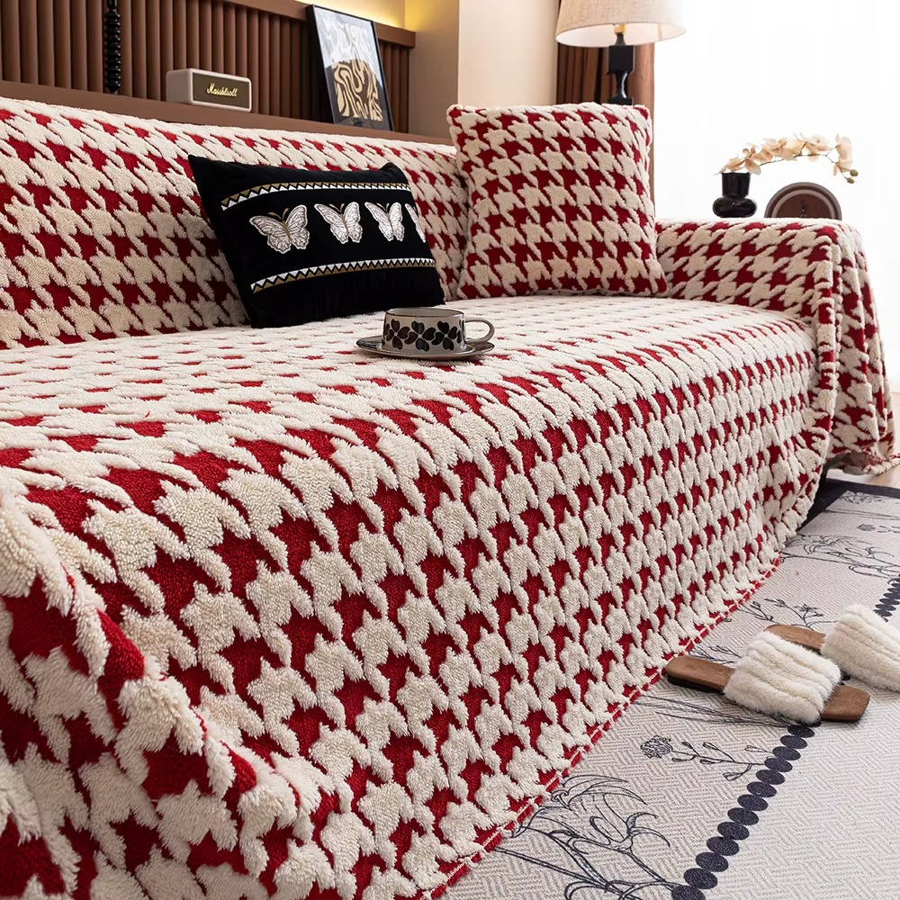 Elegance Funny Fuzzy Anti-Slip Sofa Couch Cover