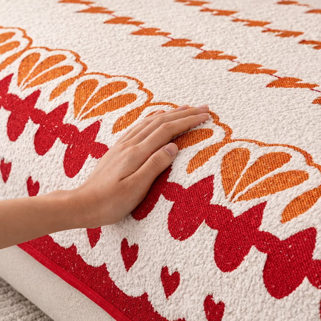 Non Slip Plush Fuzzy Mat Couch Sofa Cover