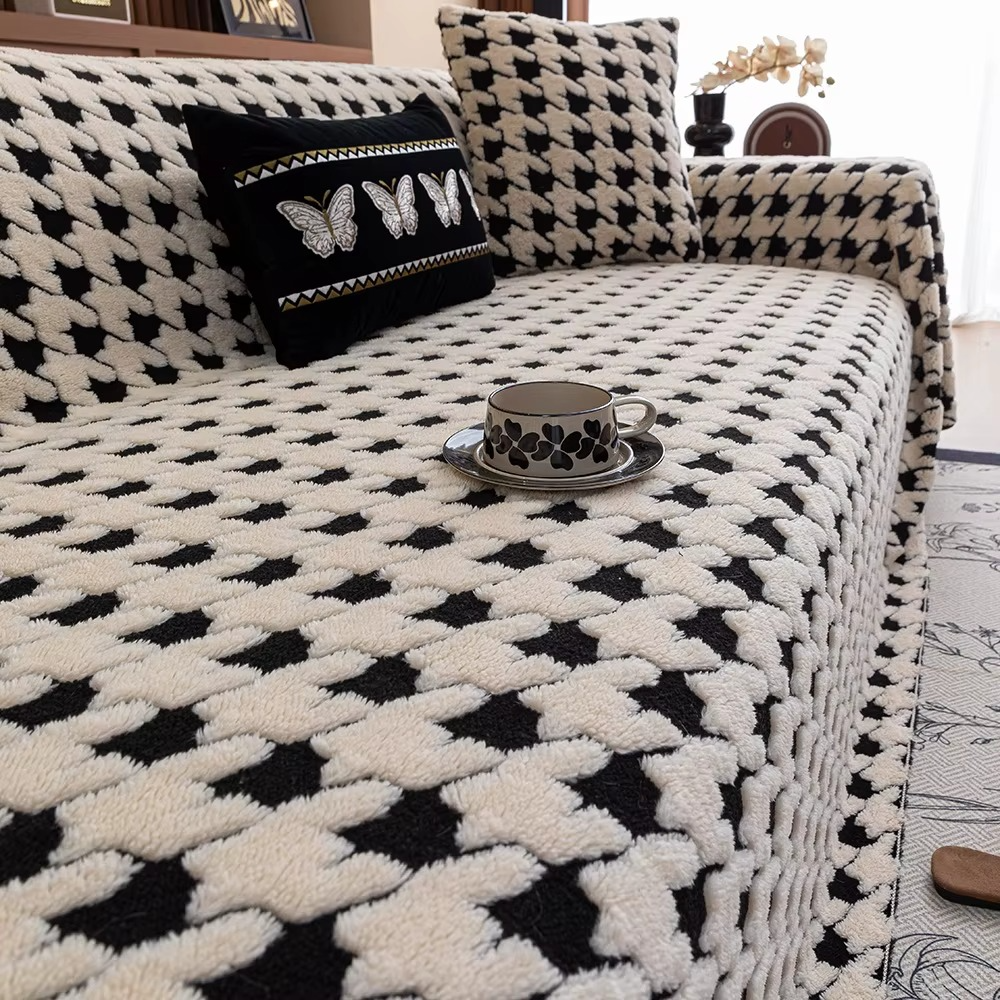 Elegance Funny Fuzzy Anti-Slip Sofa Couch Cover