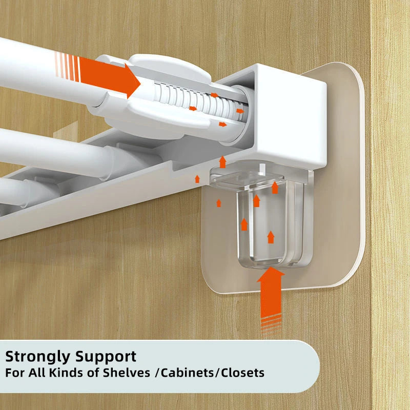 Locking Shelf Adhesive Bracket Support Pegs