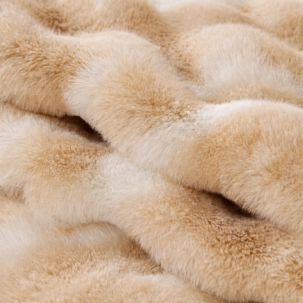 Non Slip Rabbit Fur Plush Furry Mat Couch Sofa Cover
