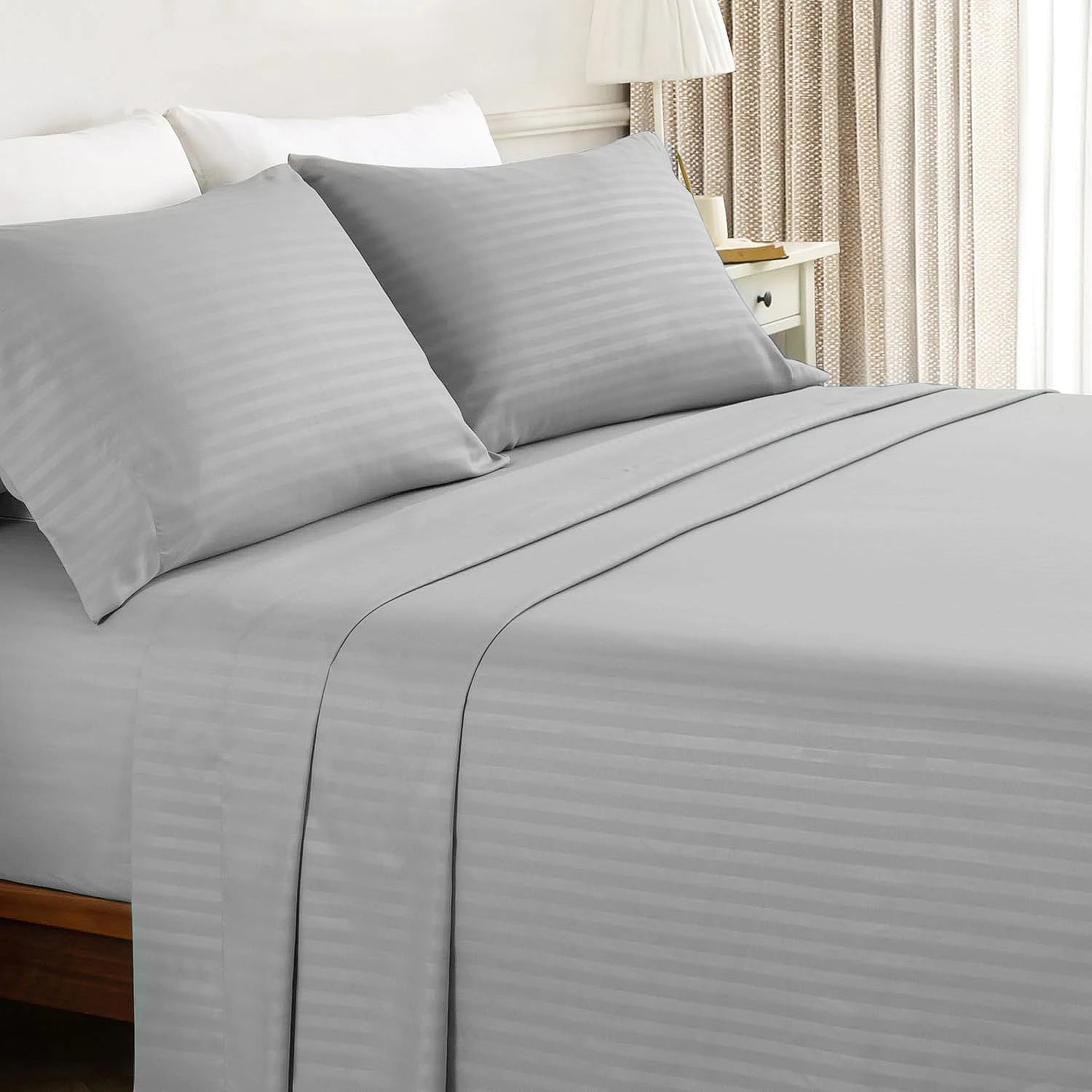 Stripe Line Fitted Bedding Sheet Set