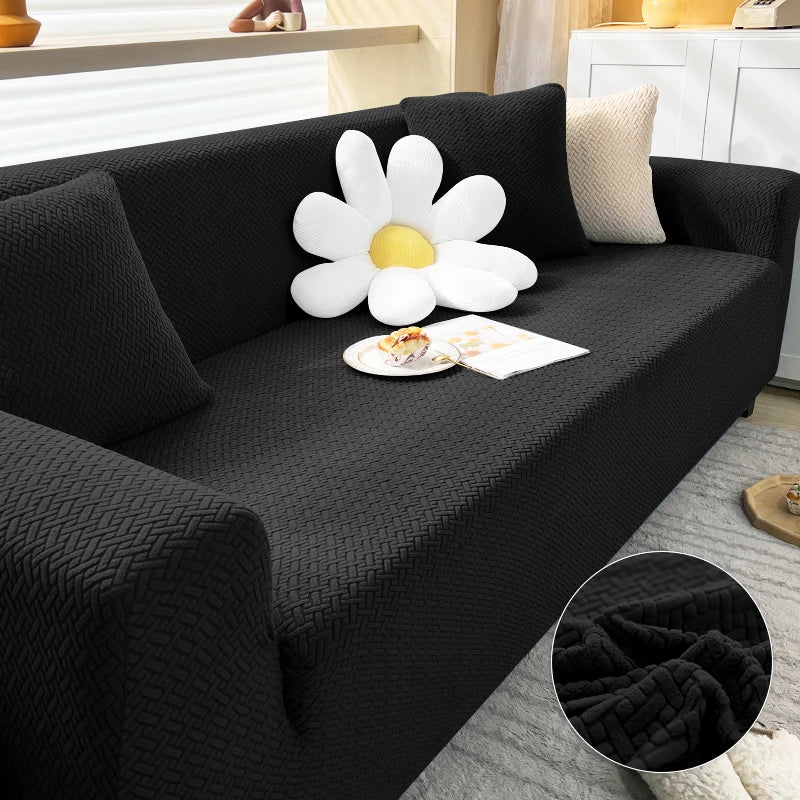 360 Jacquard Non Slip Slipcover Sofa Couch Cover