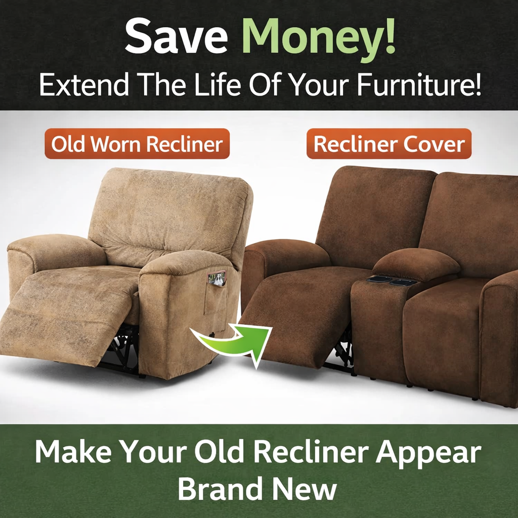 Velvet Love Seat Slipcover Recliner Cover