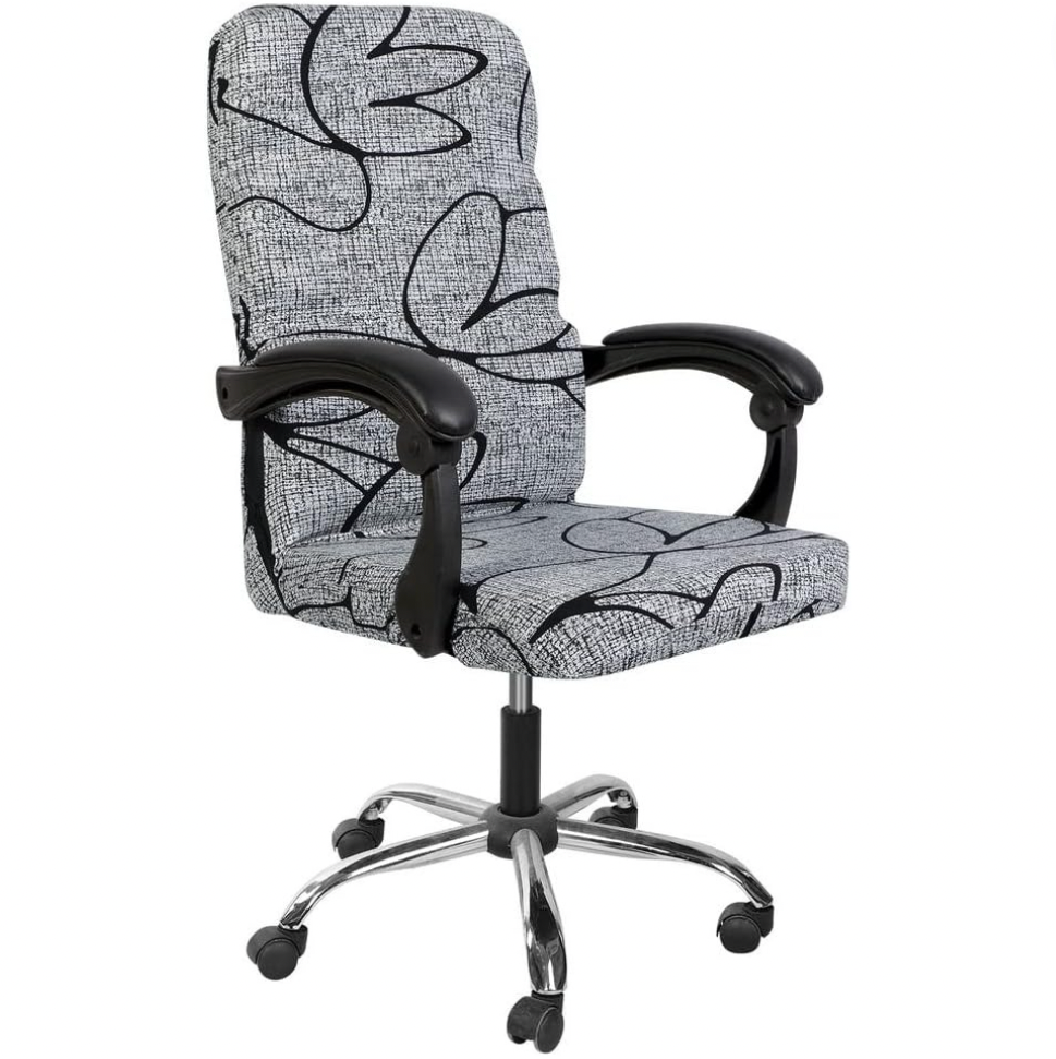 Printed Slipcover Office Chair Cover