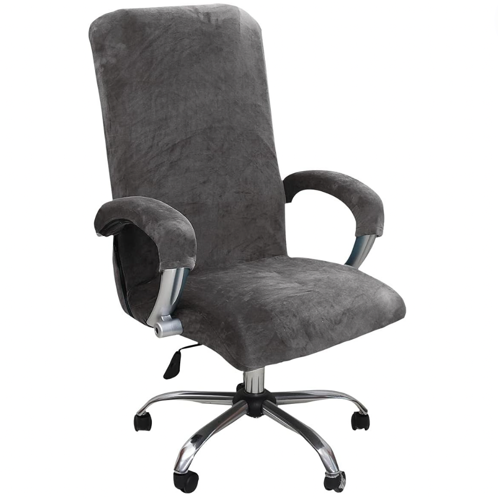 Velvet Slipcover Office Chair Cover