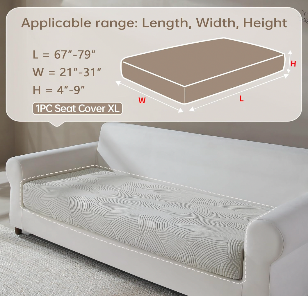 Anti Slip Geometric L Shaped Sectional Cushion Sofa Couch Cover