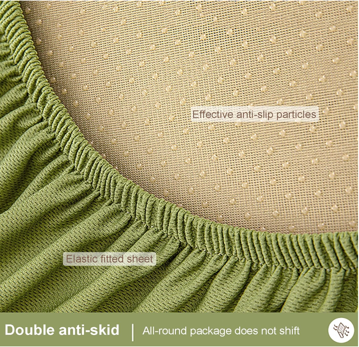 Anti Slip L Shaped Sectional Cushion Sofa Couch Cover