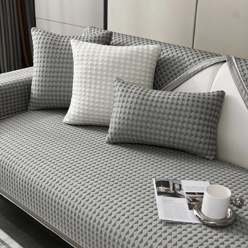 Non Slip Ice Silk Cooling Luxury Sofa Couch Cover