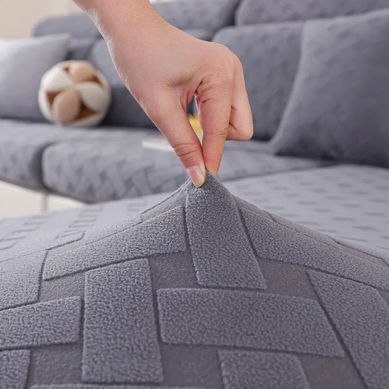 Anti Slip L Shaped Sectional Cushion Sofa Couch Cover