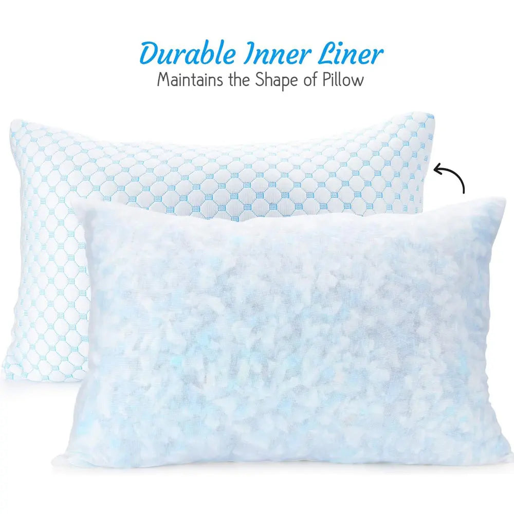 Cooling Shredded Bed Sleeping Pillows