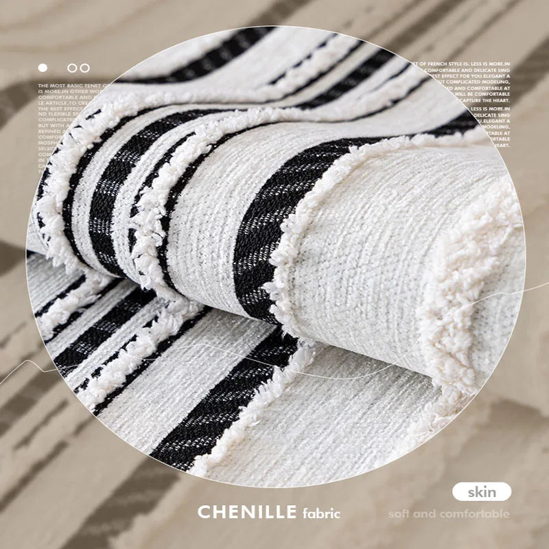Non-slip Elegant Chenille Stripe Sofa Couch Cover