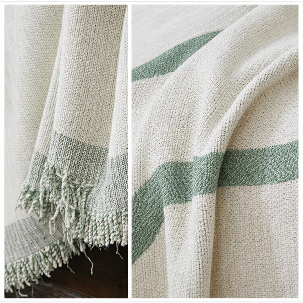 Luxury Elegant Chenille Tassels Sofa Couch Cover