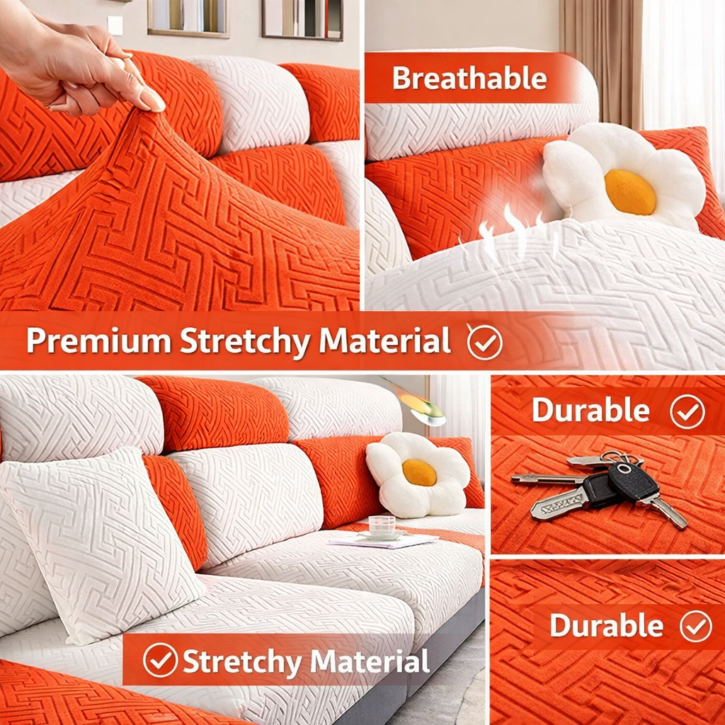 Anti-Slip L Shaped Slipcover Cushion Sofa Couch Cover
