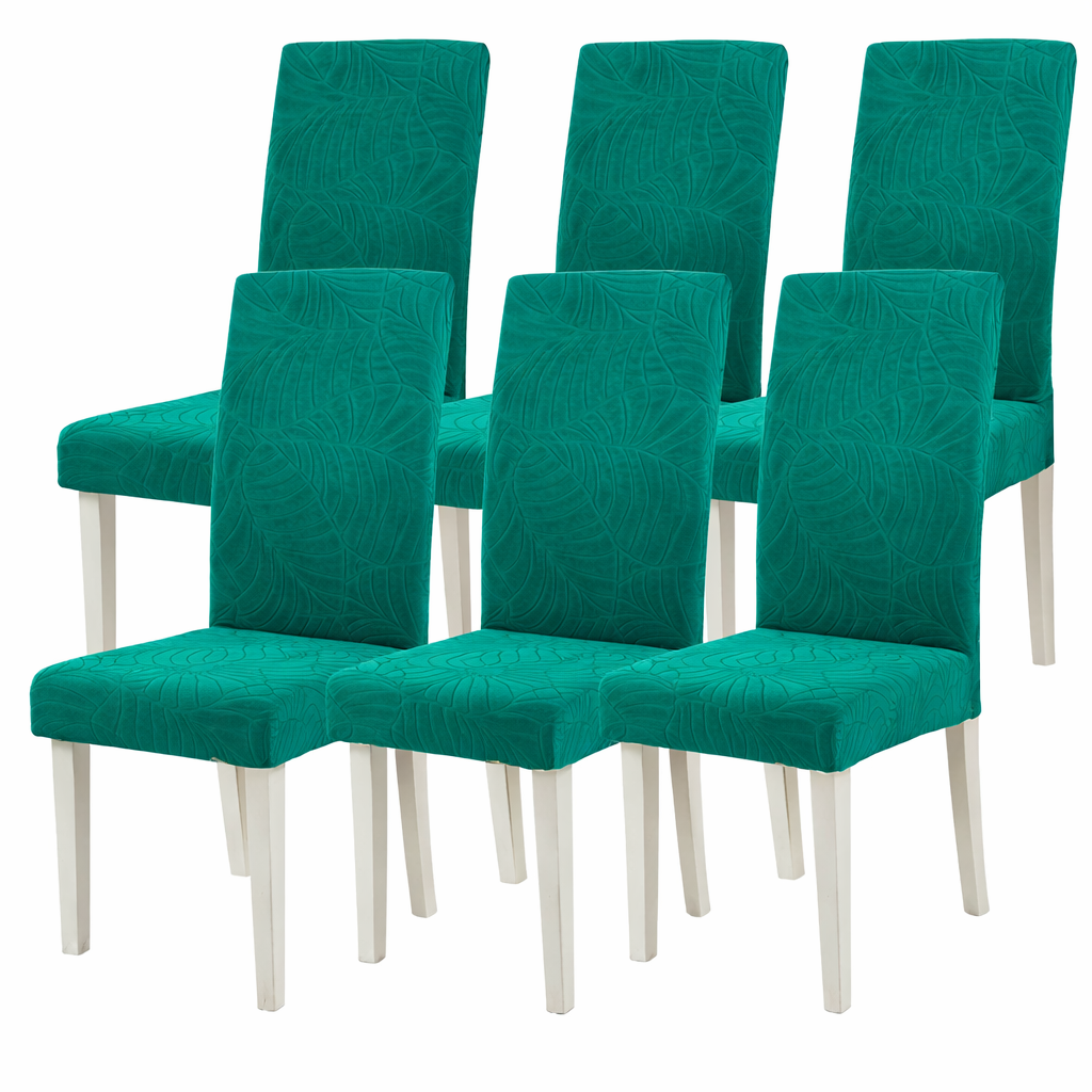 Jacquard Slipcover Leaf Chair Seat Cover