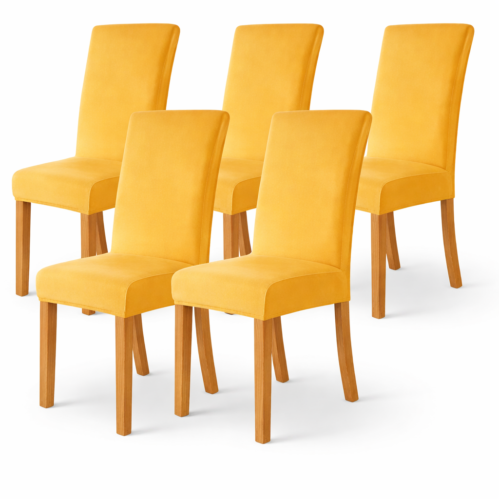 Velvet Slipcover Chair Seat Cover