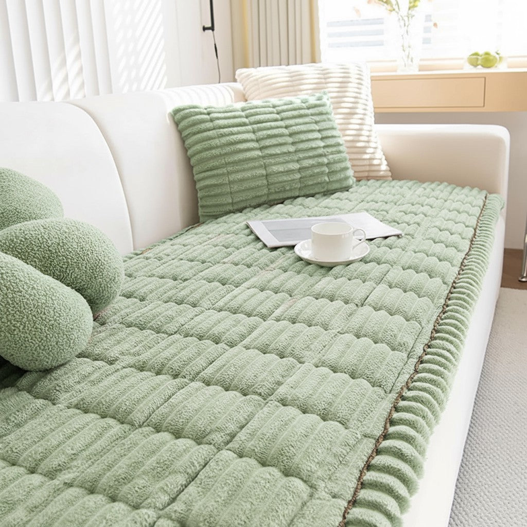 Non Slip Fuzzy Pet Dog Mat Bed Couch Sofa Cover