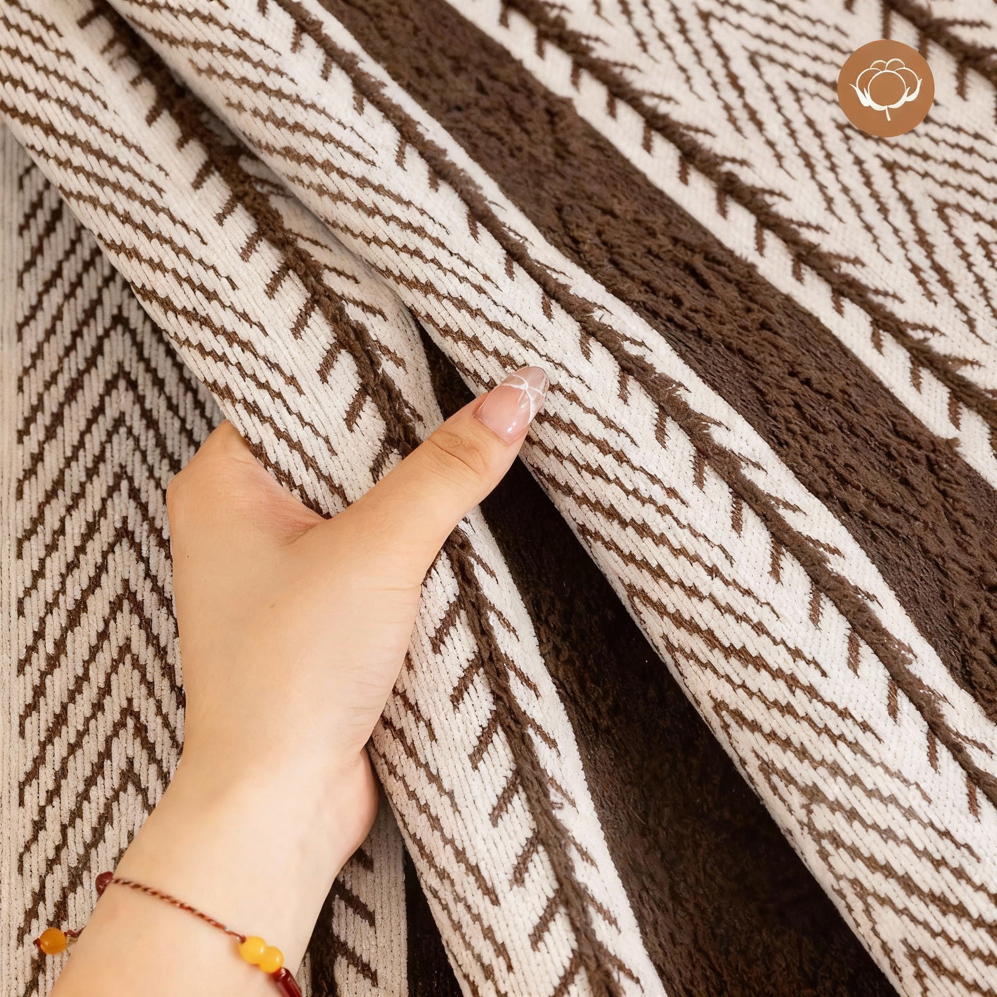 Elegant Chenille Anti Slip Stripe Sofa Couch Cover