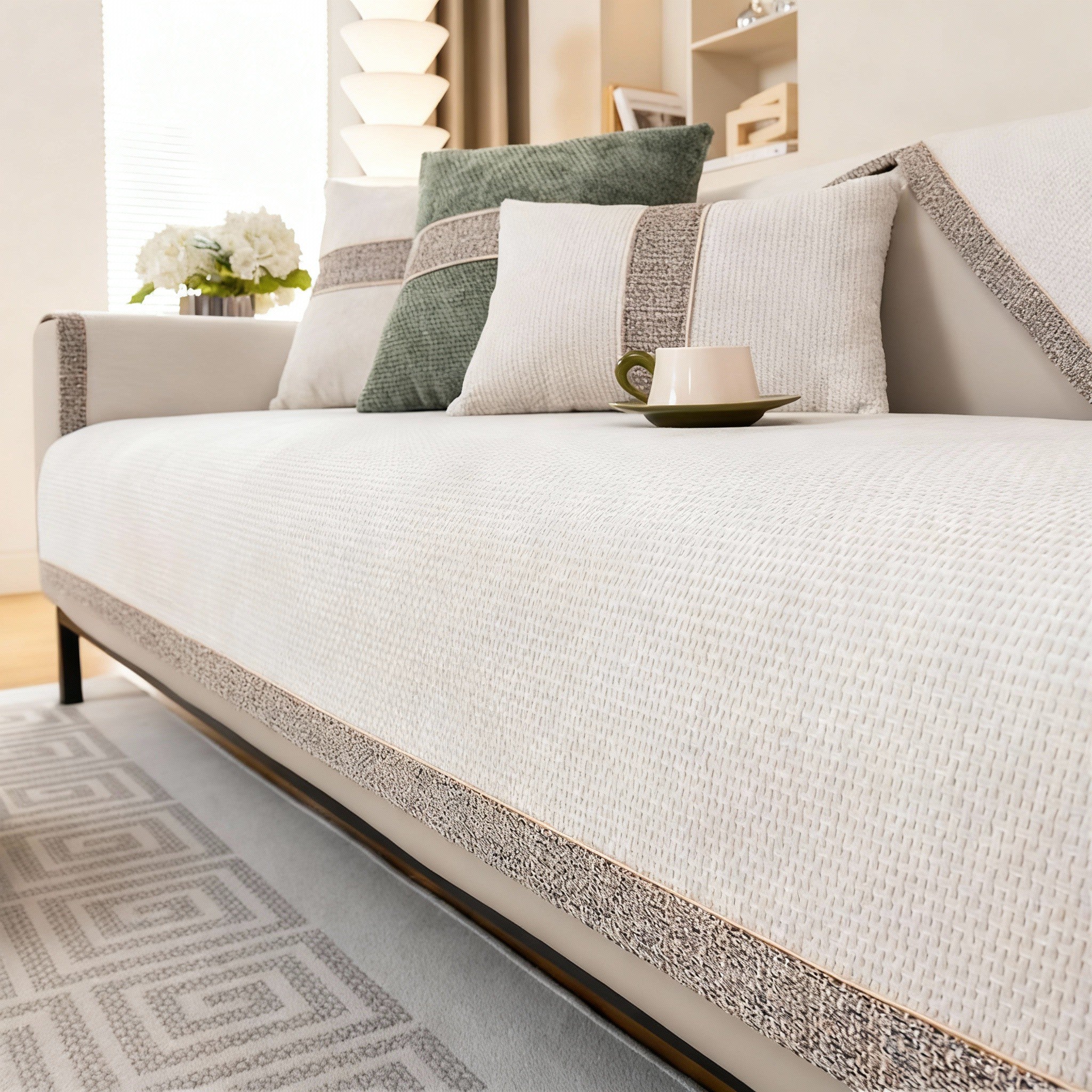 Non Slip Woven Sofa Couch Cover