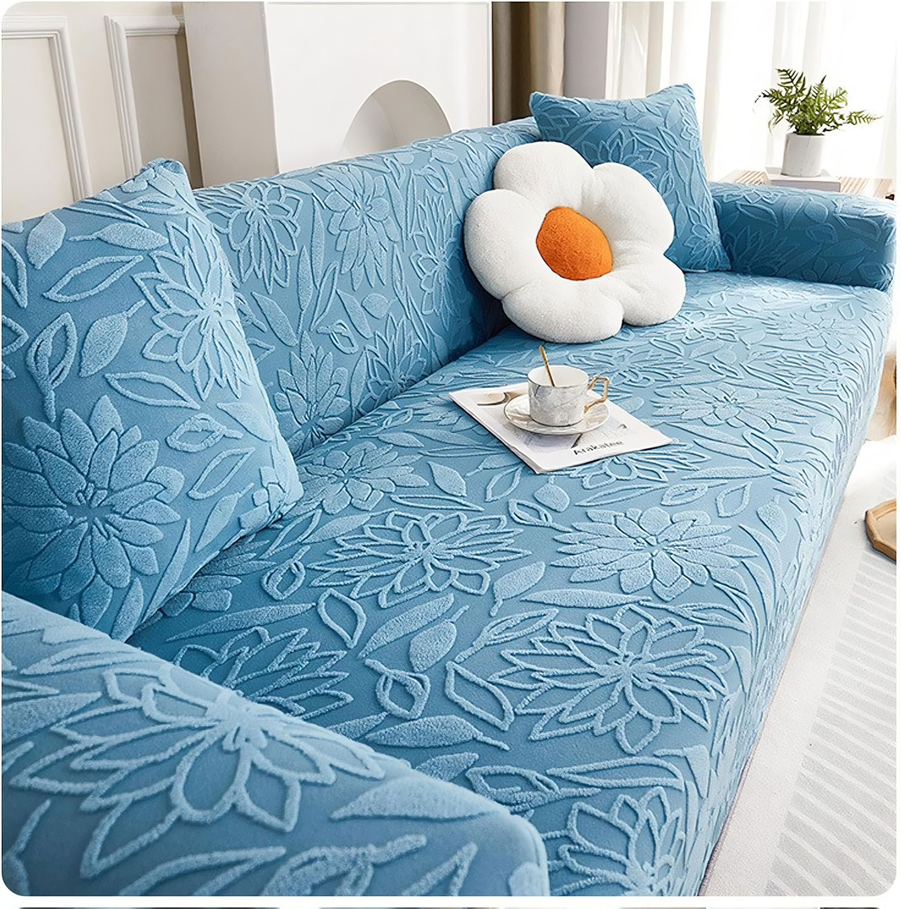 360 Boho Floral Slipcover Sofa Couch Cover