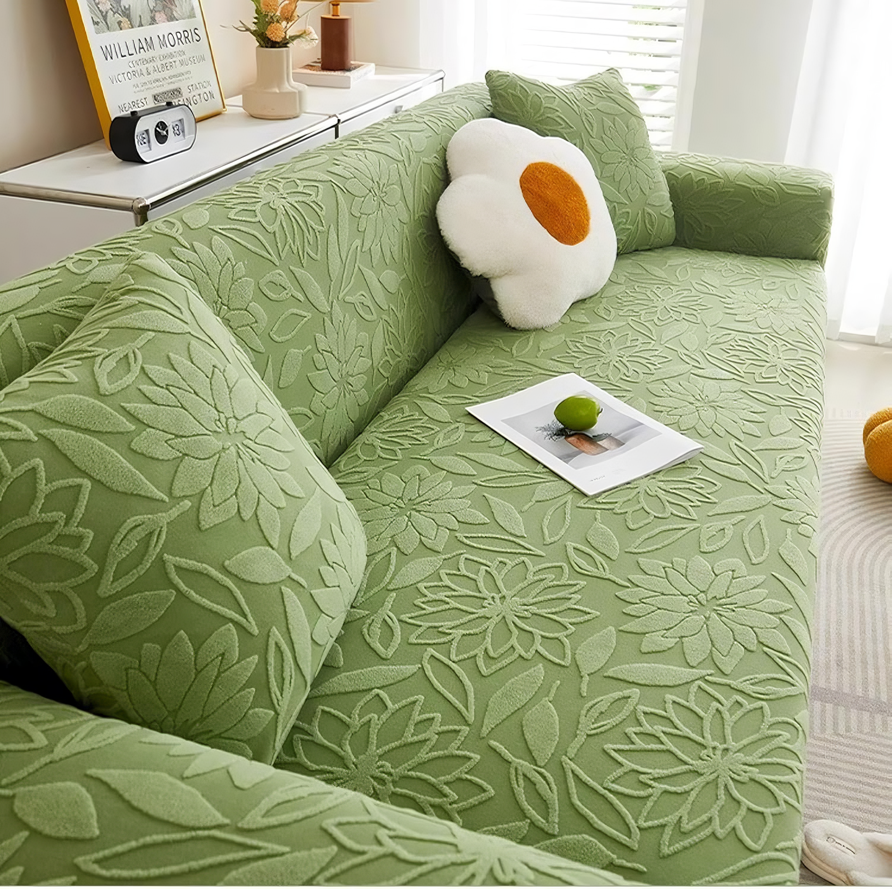 360 Boho Floral Slipcover Sofa Couch Cover