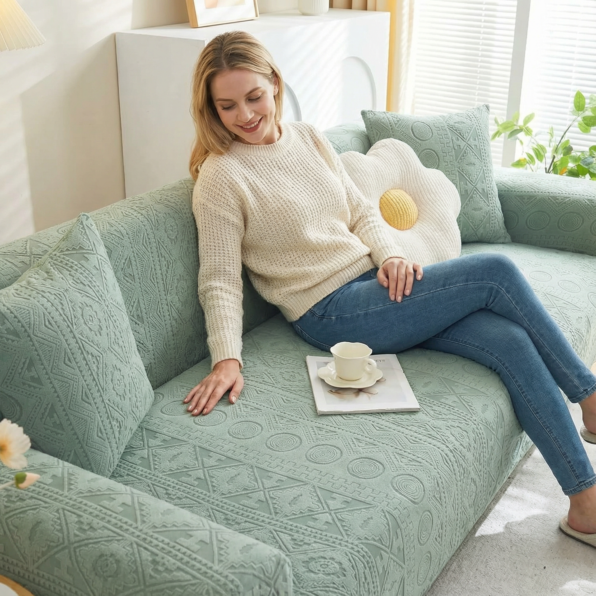 360 Bohemian Slipcover Sofa Couch Cover