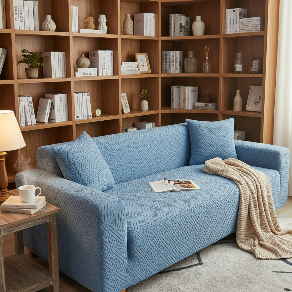 360 Non Slip Jacquard High Stretch Slipcover Sofa Couch Cover