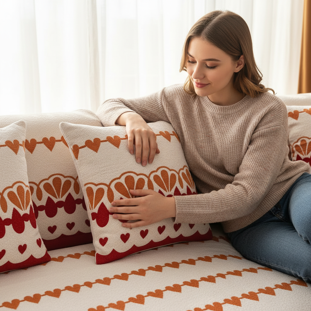 Non Slip Plush Fuzzy Mat Couch Sofa Cover