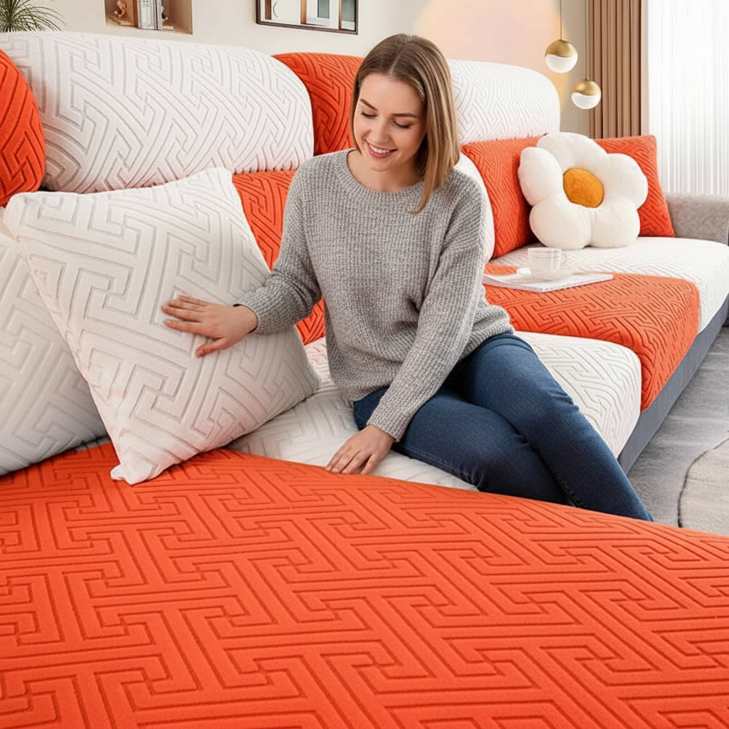 Anti-Slip L Shaped Slipcover Cushion Sofa Couch Cover