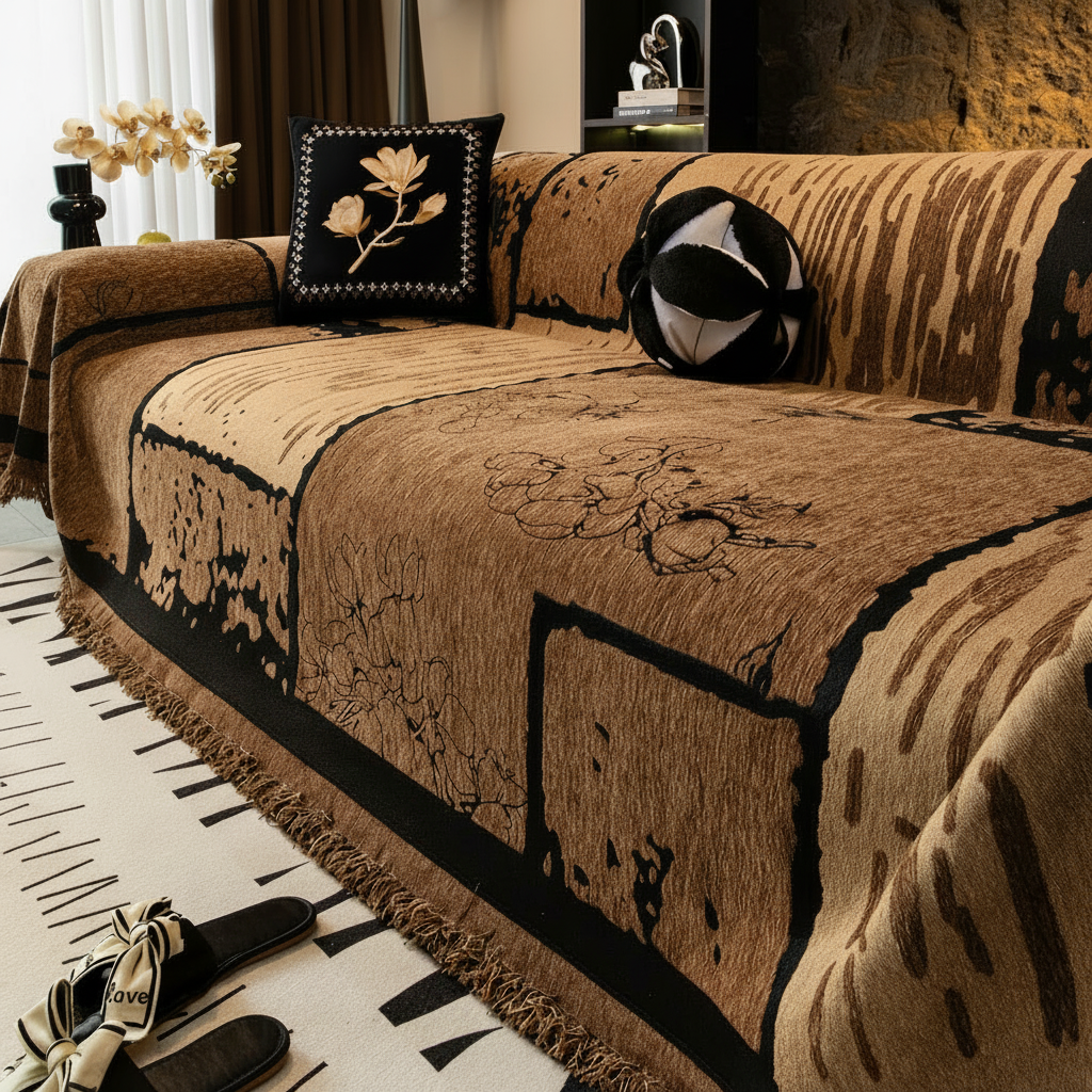 Elegance Anti-Slip Boho Tassels Sofa Couch Cover