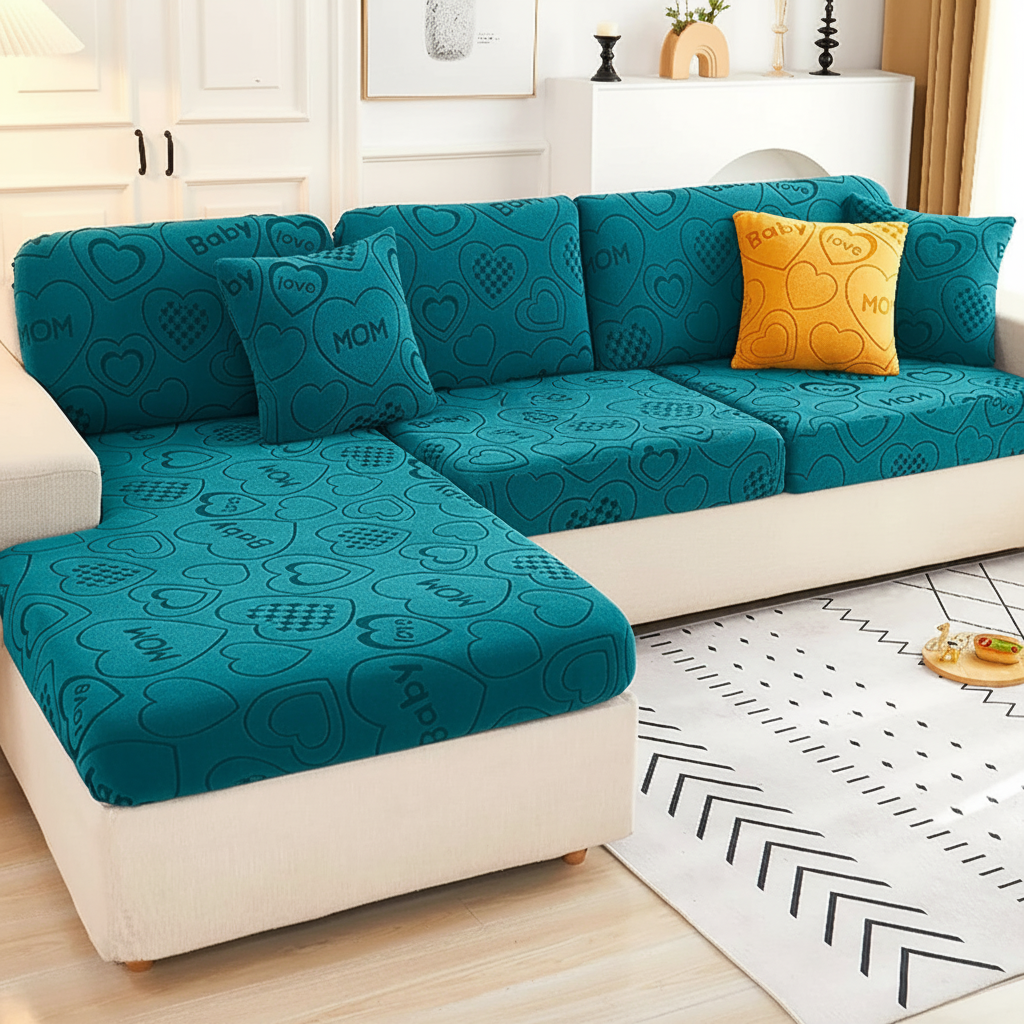 Anti Slip L Shaped Sectional Cushion Sofa Couch Cover