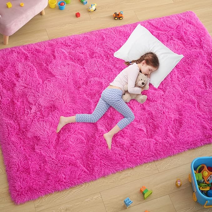 Shag Area Rug Fluffy Carpet
