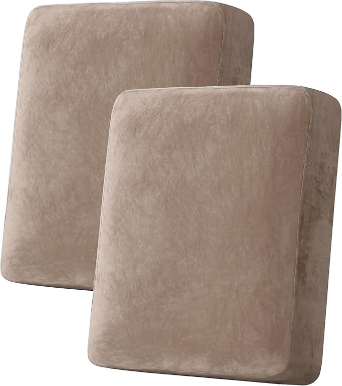 L Shaped Velvet Cushion Slipcover Sofa Couch Cover