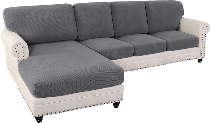 L Shaped Jacquard Cushion Slipcover Sofa Couch Cover