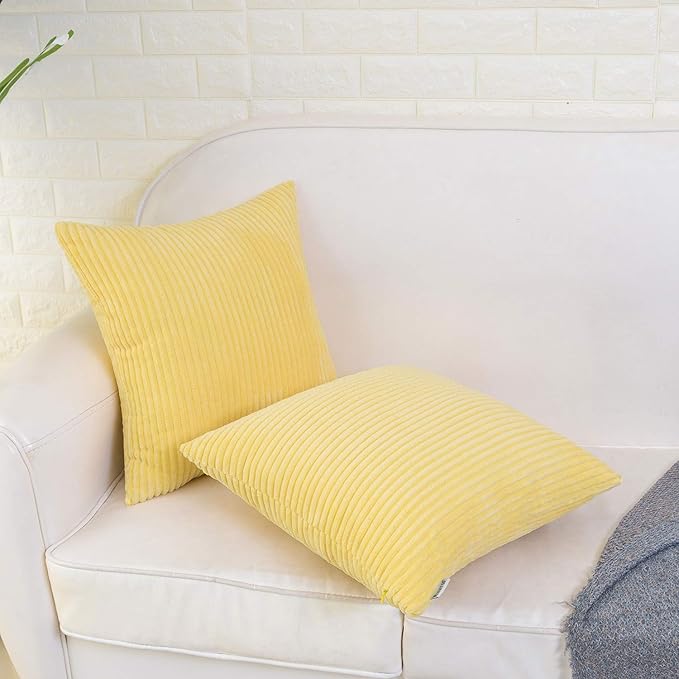 2 Boho Striped Throw Pillow Cushion Cover Case