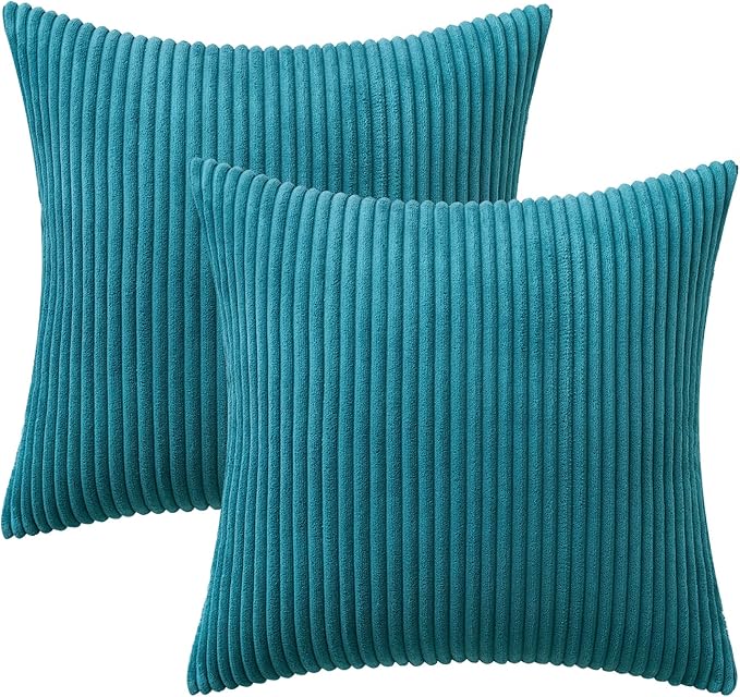 2 Boho Striped Throw Pillow Cushion Cover Case