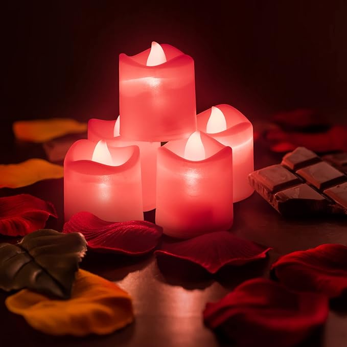 Magic Clear Glass Flameless LED Pillar Candle