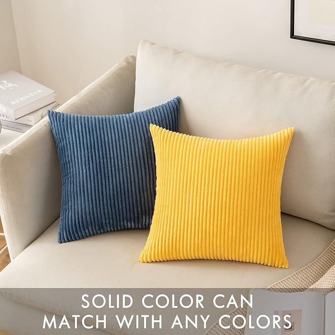 2 Boho Striped Throw Pillow Cushion Cover Case